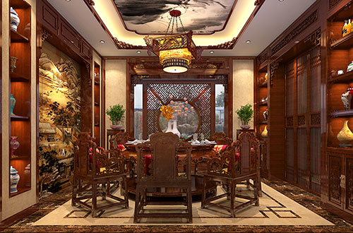 西双版纳温馨雅致的古典中式家庭装修设计效果图